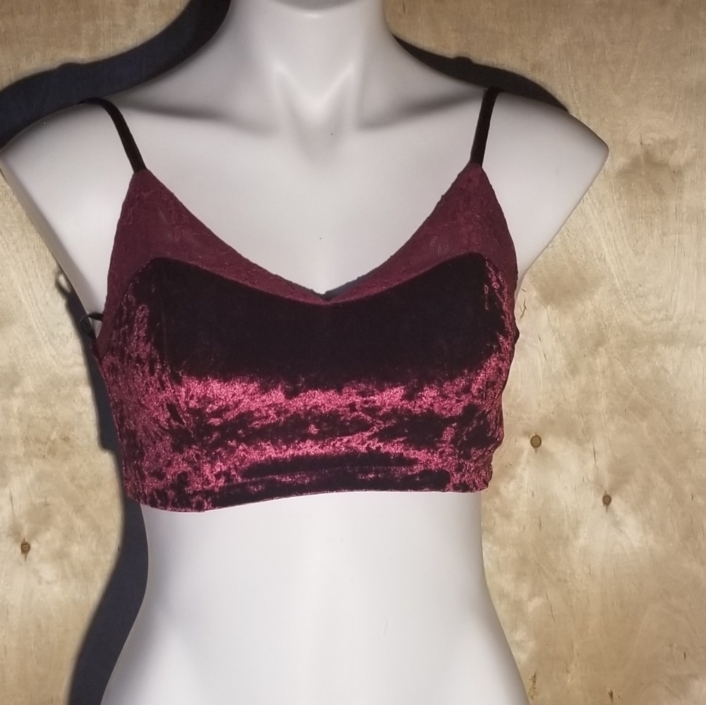 NWT minkpink velvet bustier